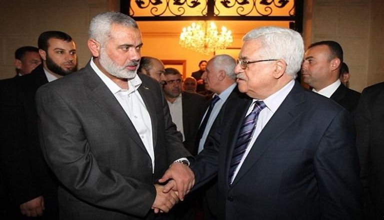 الرئيس الفلسطيني ورئيس المكتب السياسي لحماس
