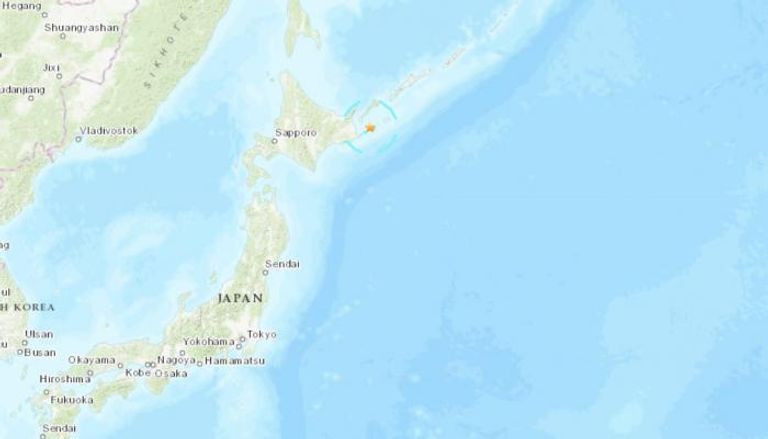 الزلزال وقع بالقرب من جزيرة هونشو على ساحل بحر اليابان