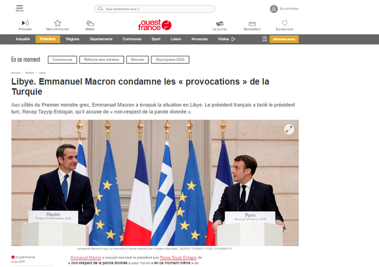 الرئيسان الفرنسي إيمانويل ماكرون والتركي رجب طيب أردوغان