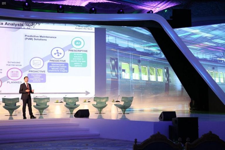 إحدى جلسات منتدى الخطوط الحديدية 2020 بالرياض