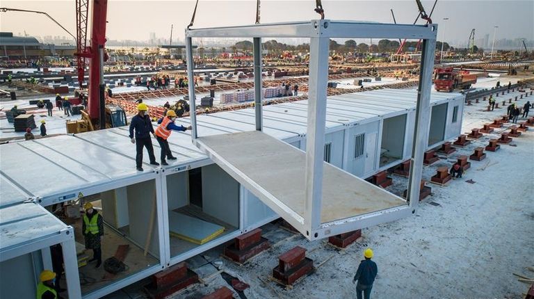 بناء 40% من ثاني مستشفيات الصين لمواجهة كورونا خلال 5 أيام