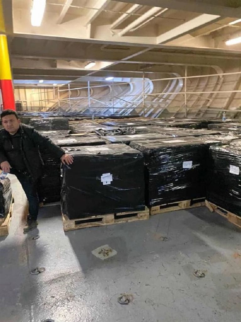 جانب من الأسلحة التركية المضبوطة 