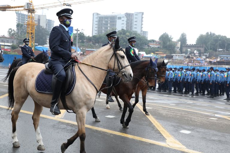 جانب من استعدادات أديس أبابا للاحتفال بعيد الشكر 