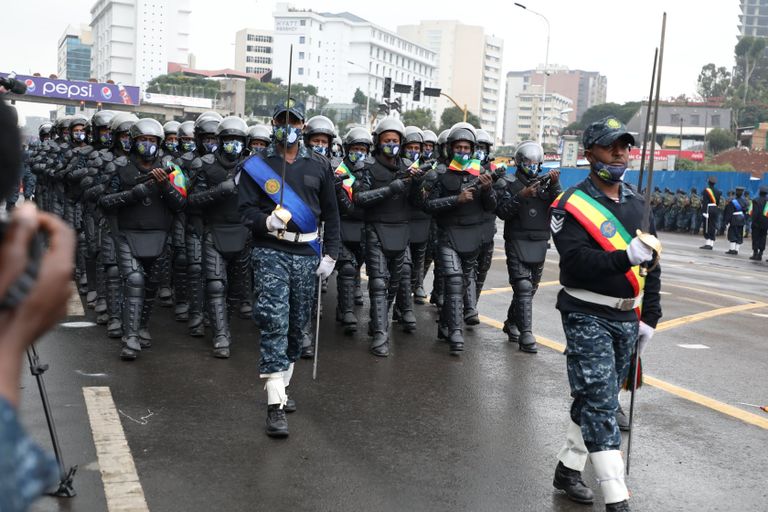 جانب من استعدادات أديس أبابا للاحتفال بعيد الشكر 