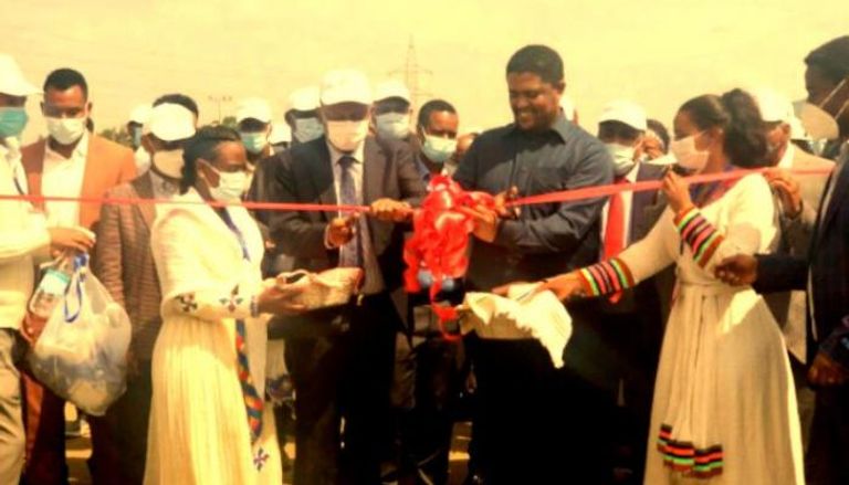 مراسم افتتاح محطة توزيع الكهرباء بإقليم أوروميا 