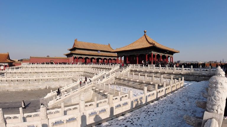 أحد مباني المدينة المحرمة في الصين