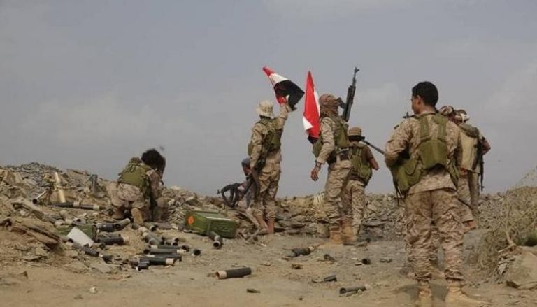 عناصر من الجيش اليمني على جبهات القتال - أرشيفية