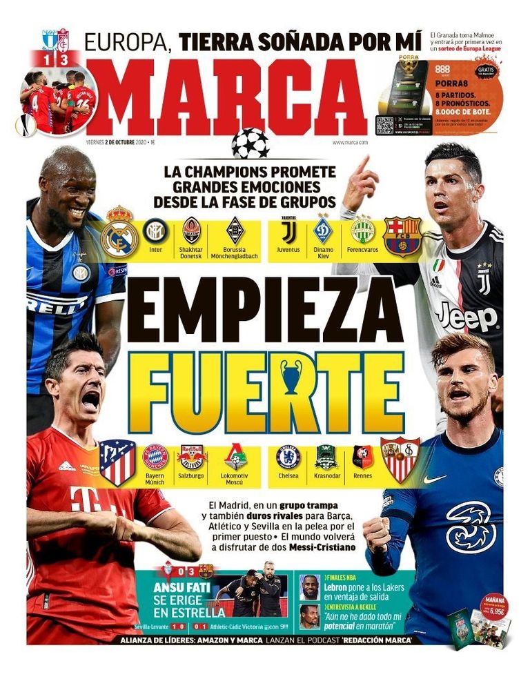 صحيفة ماركا الإسبانية أغلفة الصحف