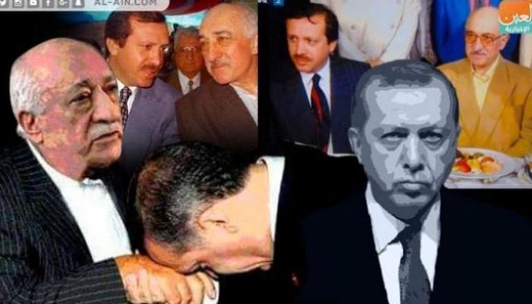 الرئيس التركي رجب طيب أردوغان مع فتح الله غولن- أرشيفية