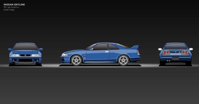 الجيل التاسع  طراز نيسان سكاي لاين