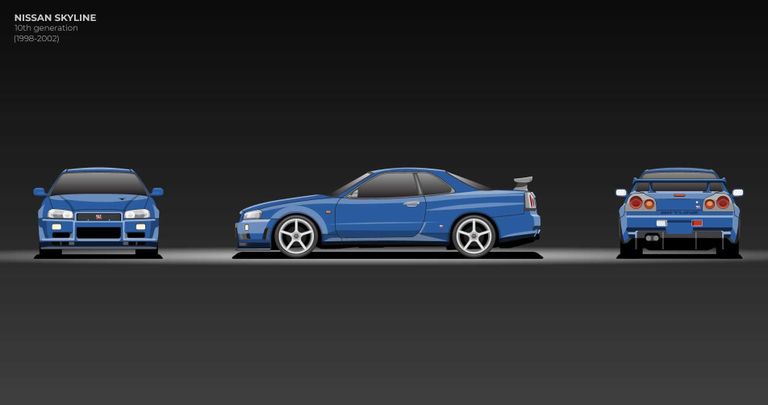 الجيل العاشر طراز نيسان سكاي لاين