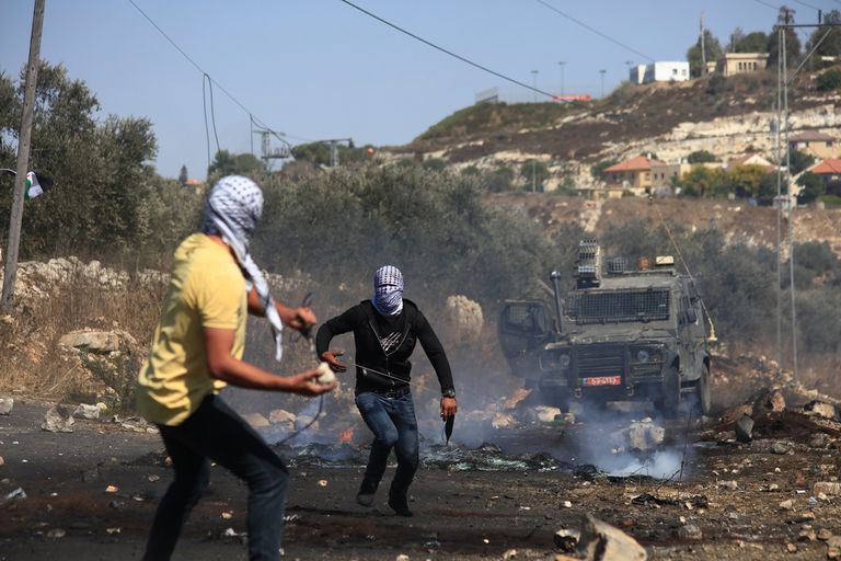 جانب من المواجهات اليوم الجمعة 2 أكتوبر 2020