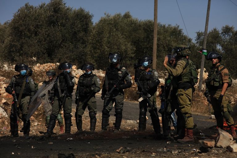 جانب من المواجهات اليوم الجمعة 2 أكتوبر 2020