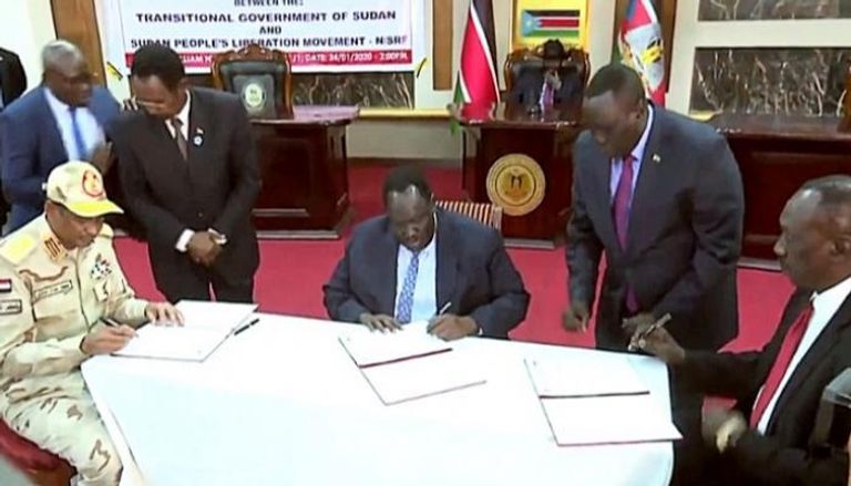 توقيع اتفاق سلام سابق بين فرقاء السودان - أرشيفية