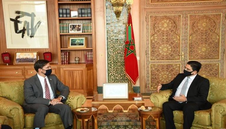 وزير الدفاع الأمريكي خلال مباحثاته في المغرب