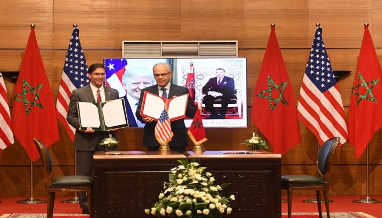 وزير الدفاع الأمريكي خلال مباحثاته في المغرب