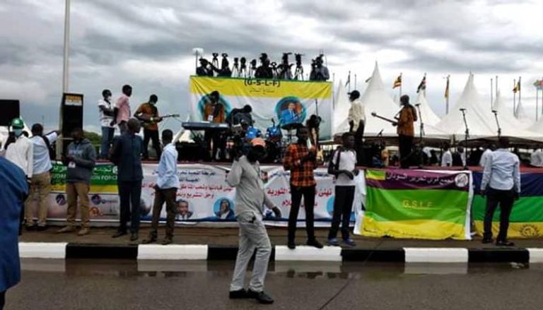 أجواء احتفالية في جوبا قبل توقيع اتفاق السلام بين فرقاء السودان
