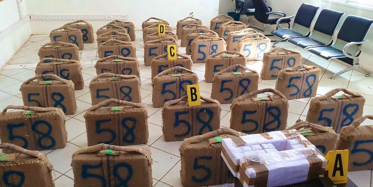 شحنة الحشيش مخبأة في حمولة تبن