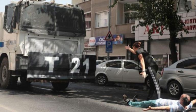 مظاهرات كردية سابقة ضد نظام أردوغان