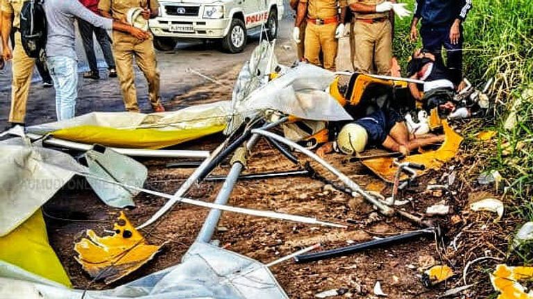 تحطم طائرة شراعية في ولاية كيرالا 