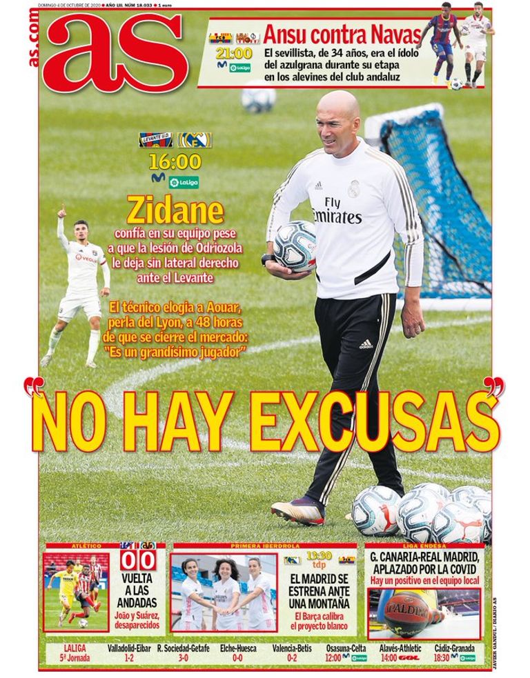غلاف صحيفة آس الإسبانية