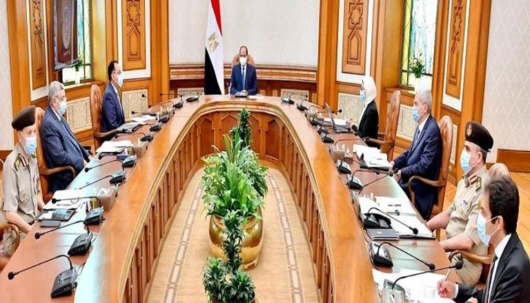 الرئيس المصري خلال اجتماع وزاري بشأن كورونا