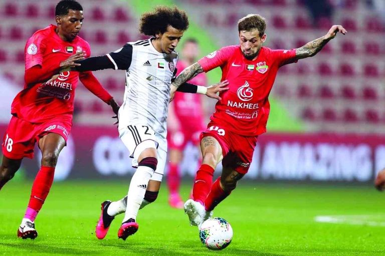 من إحدى مباريات دوري الخليج العربي