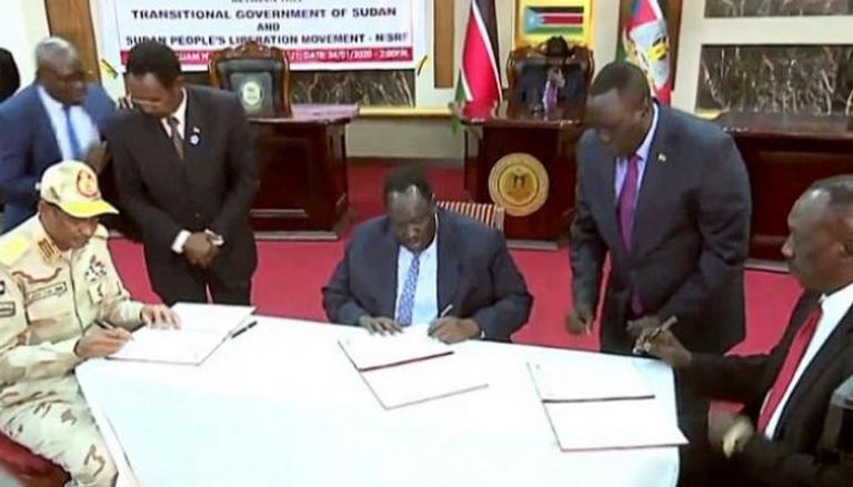 توقيع اتفاق السلام بالأحرف الأولى بين فرقاء السودان - أرشيفية