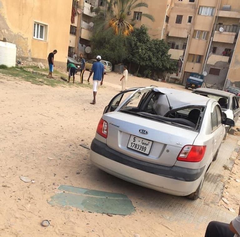 الدخان يتصاعد من موقع الانفجار