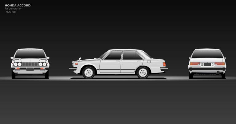 الجيل الأول مراحل تطور طراز هوندا أكورد