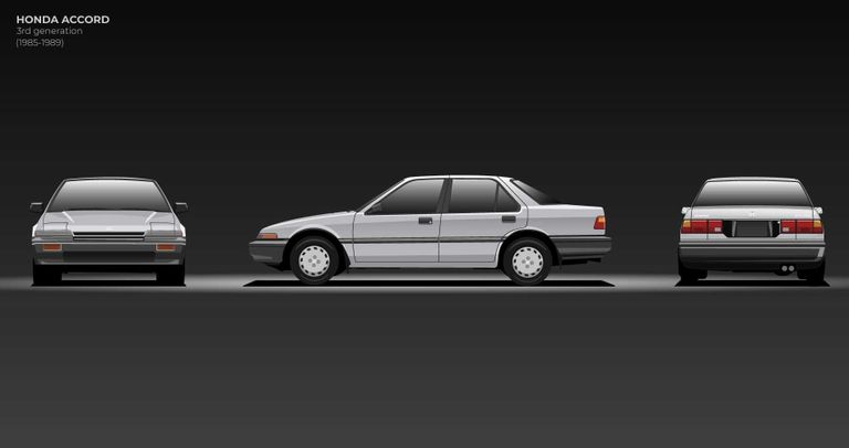 الجيل الثالث مراحل تطور طراز هوندا أكورد
