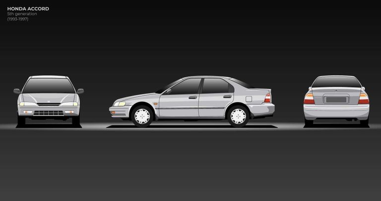 الجيل الخامس مراحل تطور طراز هوندا أكورد