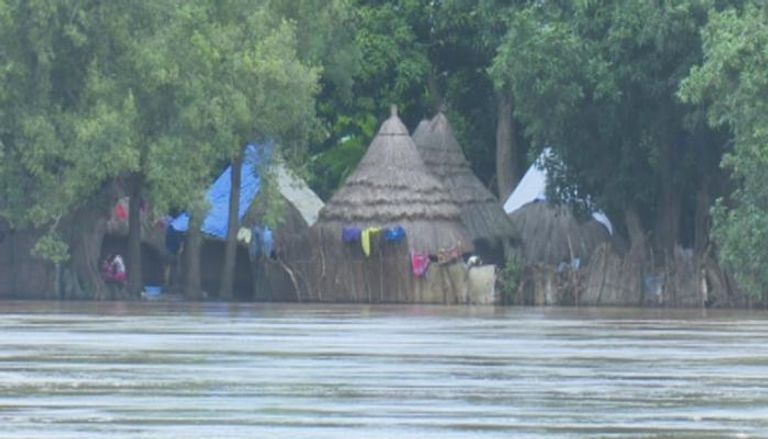 بعض المناطق التي تضررت من الفيضانات بإقليم جامبيلا