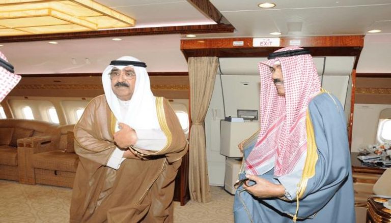أمير الكويت مع الشيخ مشعل الأحمد الجابر الصباح
