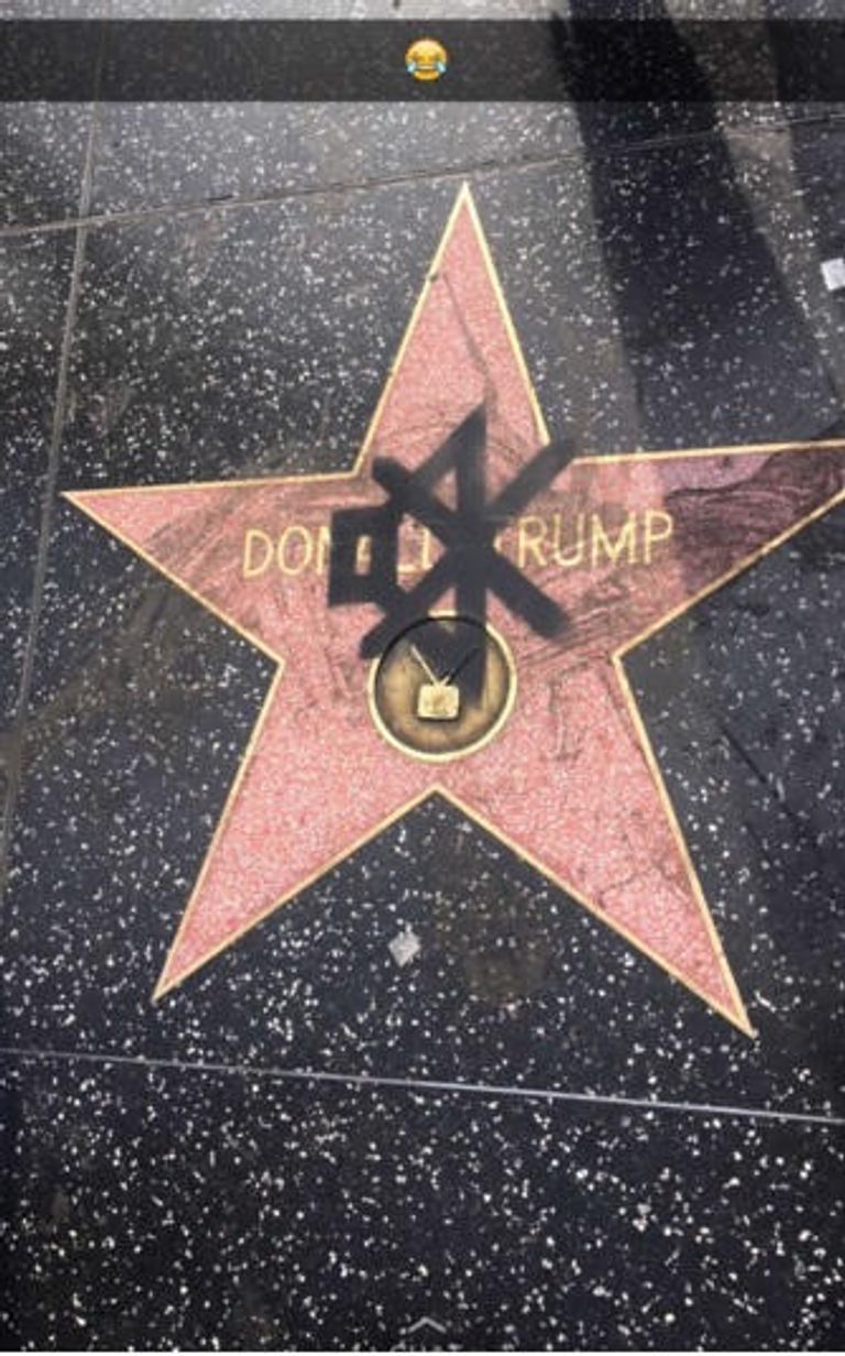 نجمة ترامب تتعرض للتخريب بشكل مستمر 