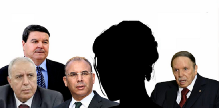 المتهمون الرئيسيون في قضية ابنة بوتفليقة المزعومة بوتفليقة في صورة له بيوم المرأة