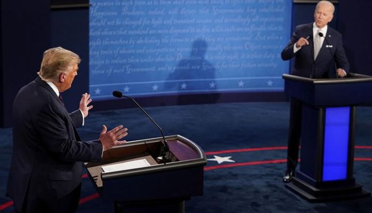 ترامب وبايدن في المناظرة الأولى