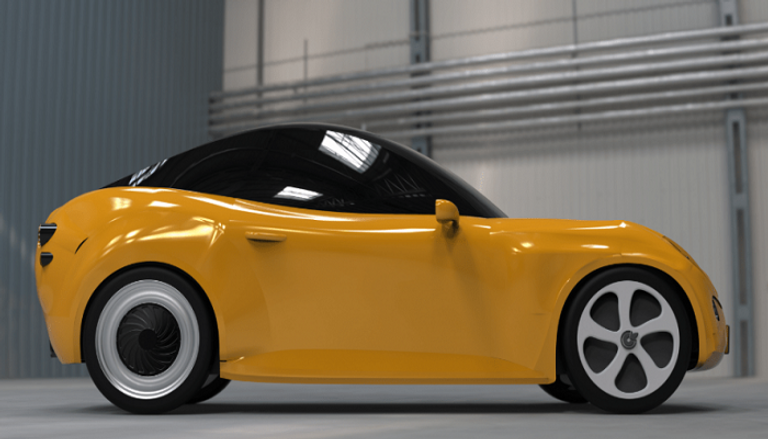 سيارة لوكا Luca الكهربائية تنتظر الموافقة الرسمية للسير على الطرق العامة السيارة لوكا LUCA المعاد تدويرها 100%