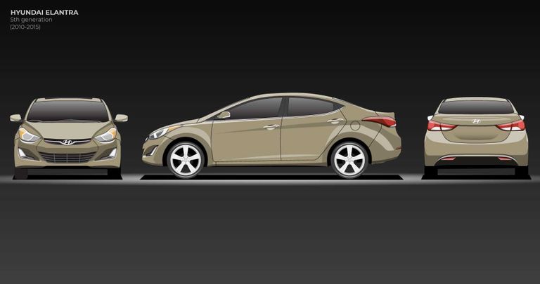 الجيل الخامس مراحل تطور طراز هيونداي ألنترا