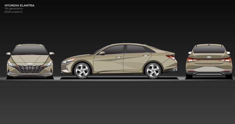 الجيل السابع مراحل تطور طراز هيونداي ألنترا