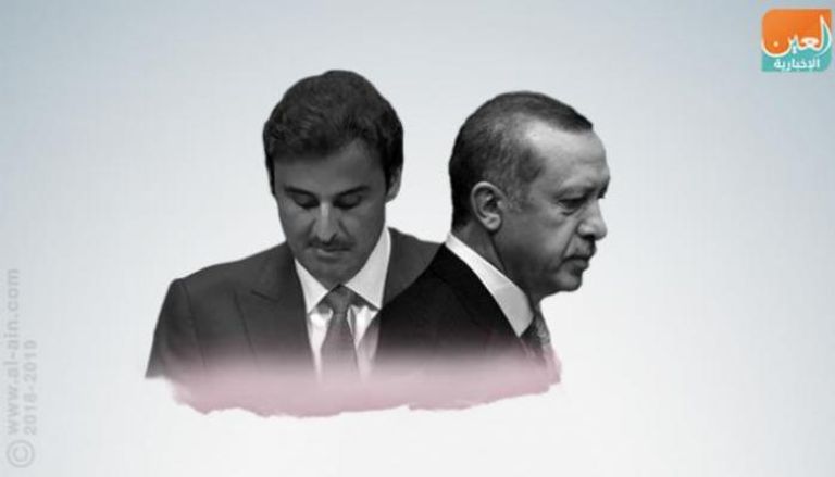 أمير قطر وأردوغان