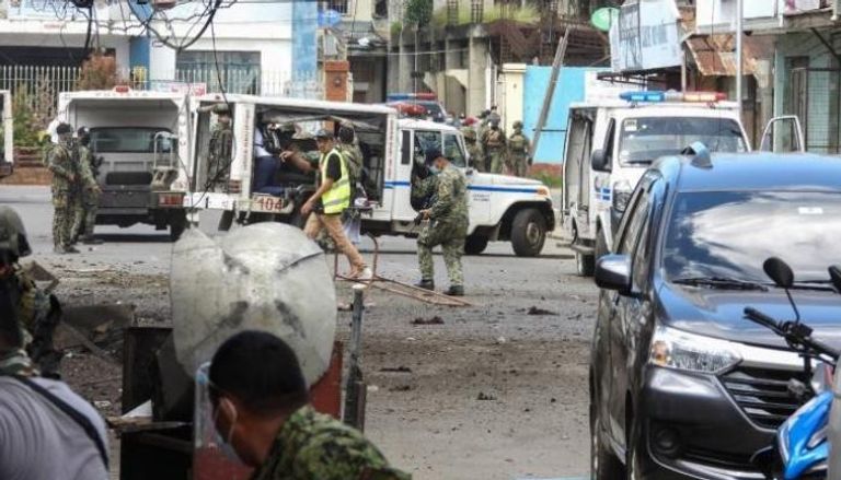 موقع انفجار سابق حملت الفلبين جماعة أبوسياف مسؤوليته
