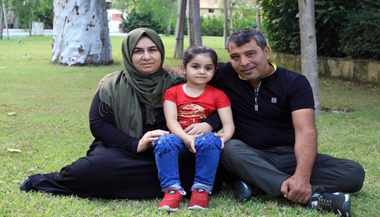الطفلة سما بعد إجراء العملية