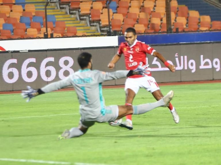 من مواجهة الأهلي مع بيراميدز في الدوري المصري