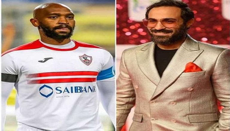 أحمد فهمي وشيكابالا مرتضى منصور رئيس نادي الزمالك