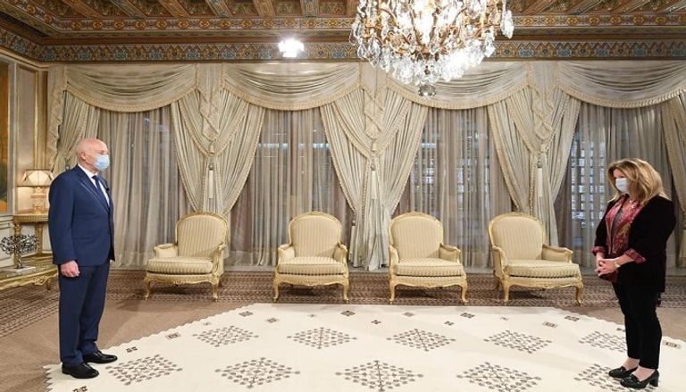الرئيس التونسي خلال لقاء ستيفاني وليامز