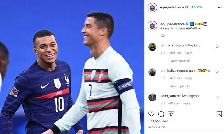 كريستيانو رونالدو وكيليان مبابي