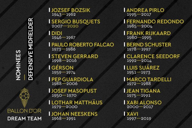 قائمة وسط الدفاع بيليه ومارادونا