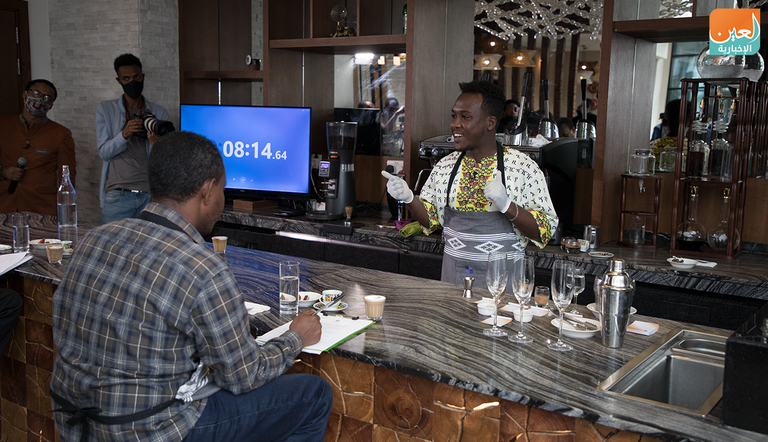 مسابقة تحضير القهوة الإثيوبية 