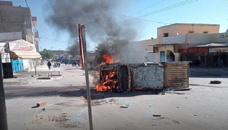 احتجاجات اندلعت في تونس إثر مصرع مواطن